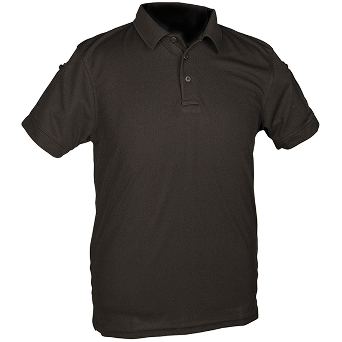 Mil Tec Tactical Quick Dry Short Sleeve Polo Shirt Black