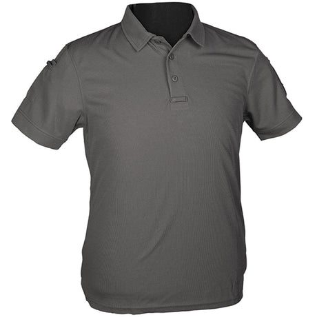 mil tec tactical quickdry short sleeve polo urban grey