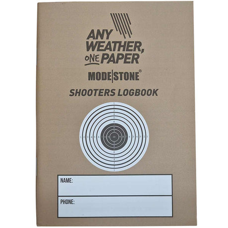 modestone shooters waterproof a6 logbook tan