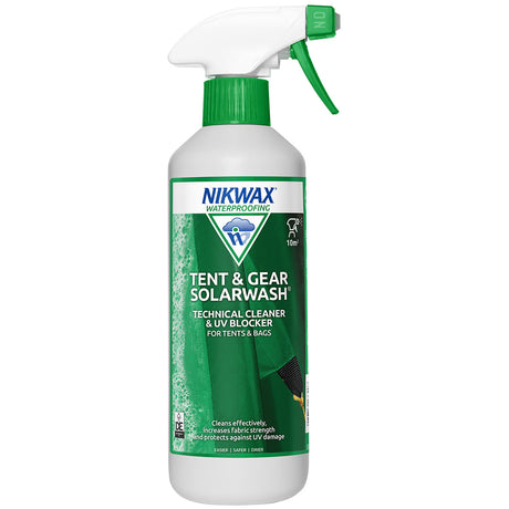 nikwax tent and gear solarwash spray on 500ml