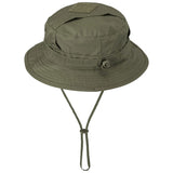 olive green helikon coyote cpu boonie hat with ventilation panels