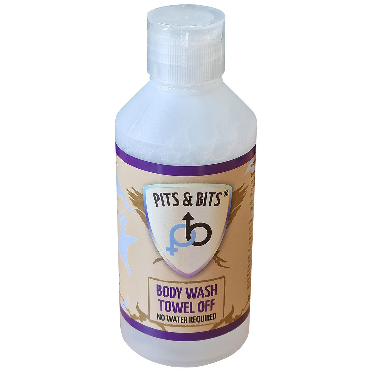 pits bits towel off body wash 200ml