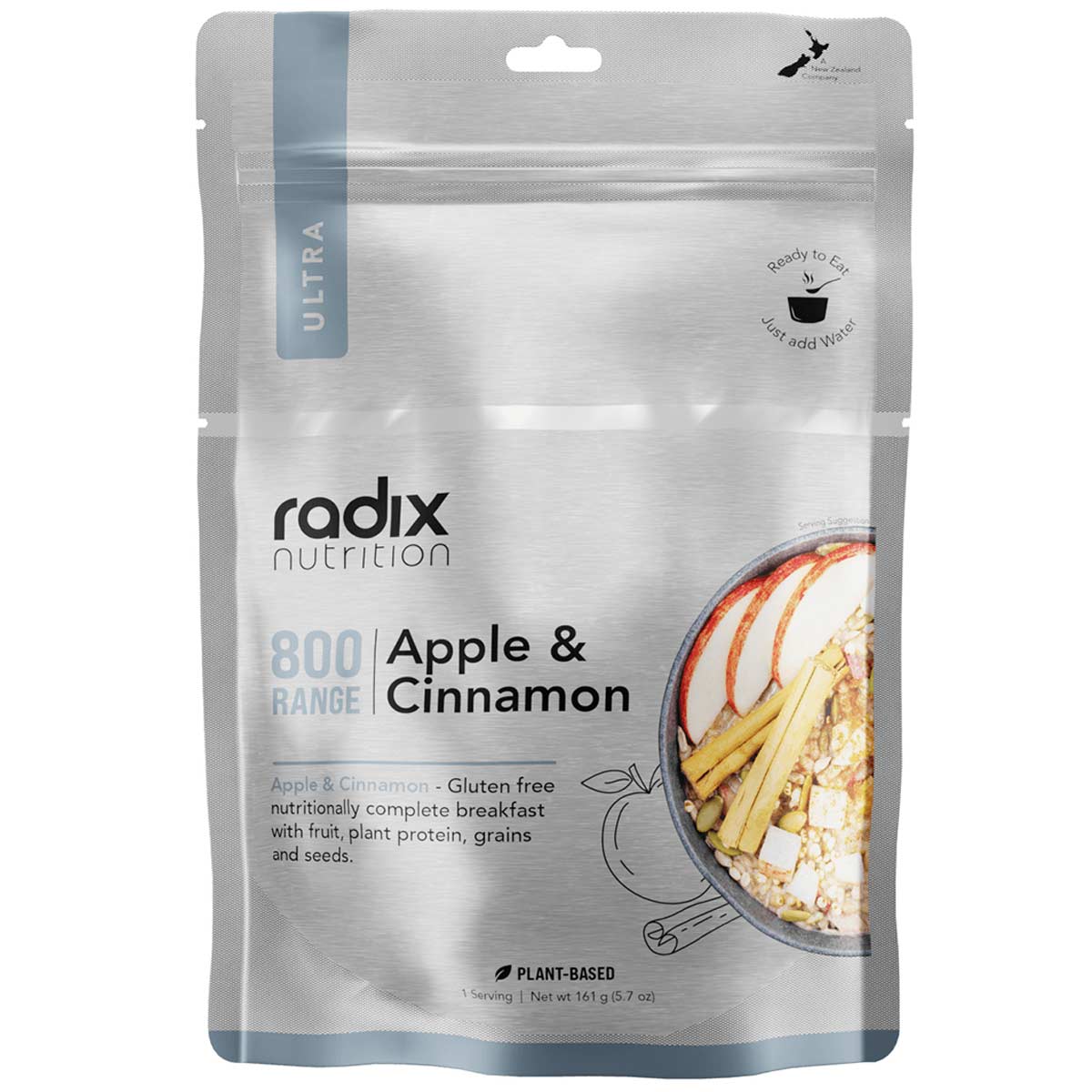 radix nutrition dehydrated meal apple cinnamon breakfast 800 kcal