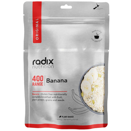 radix nutrition dehydrated meal banana breakfast 400 kcal