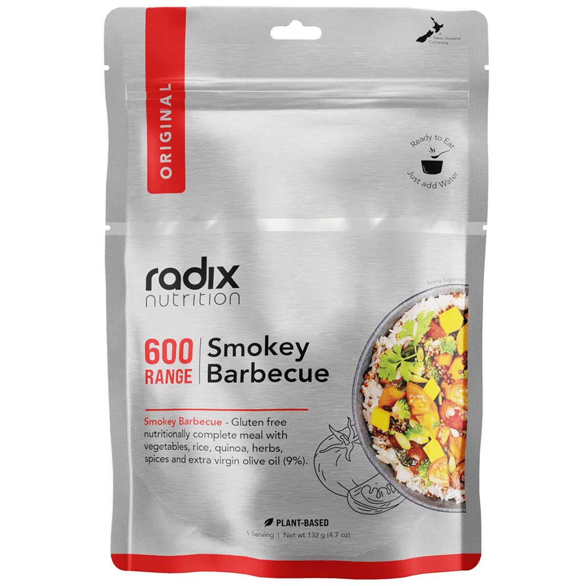 radix nutrition dehydrated meal smokey barbeque 600 kcal