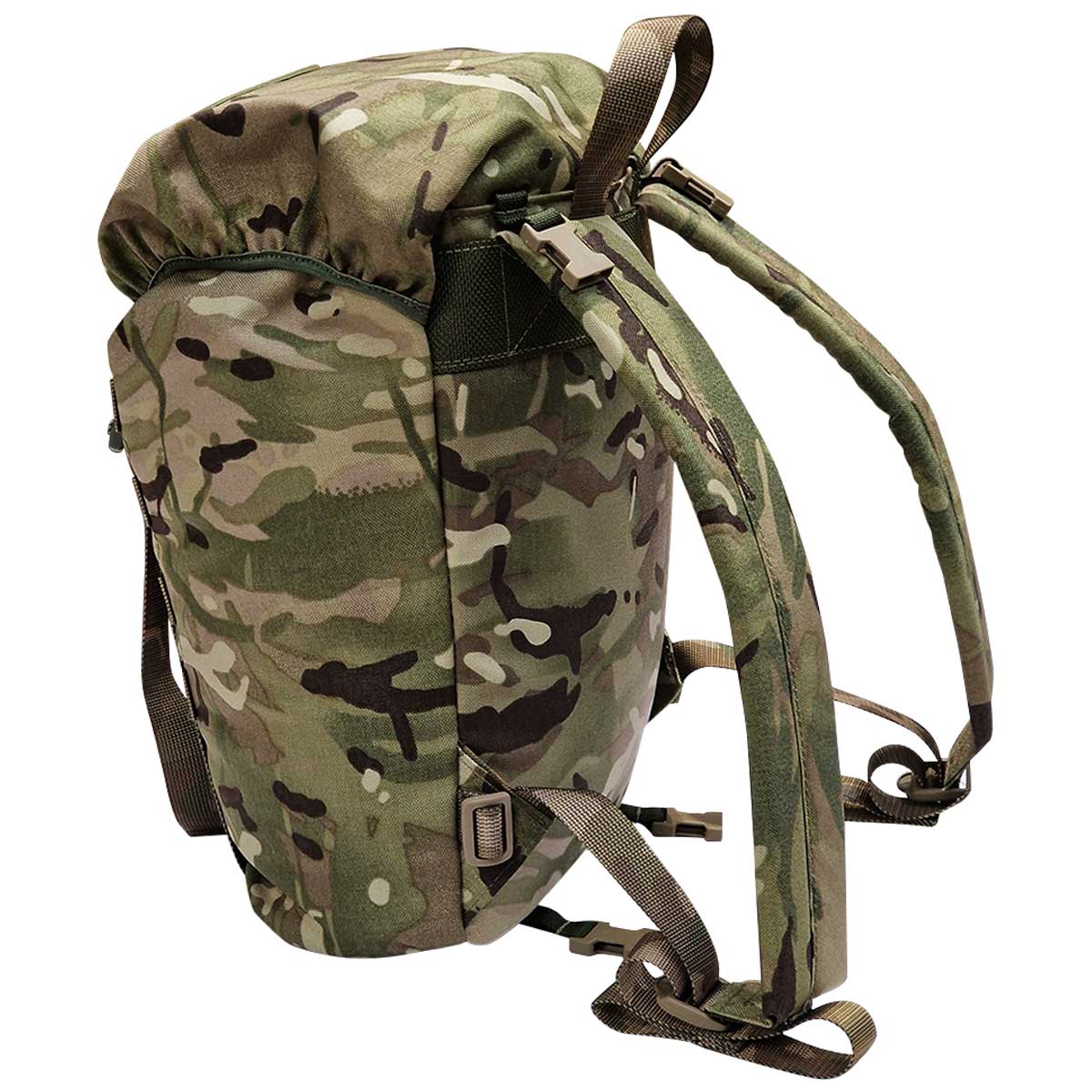 rear angle of marauder 20l mtp camo patrol pack