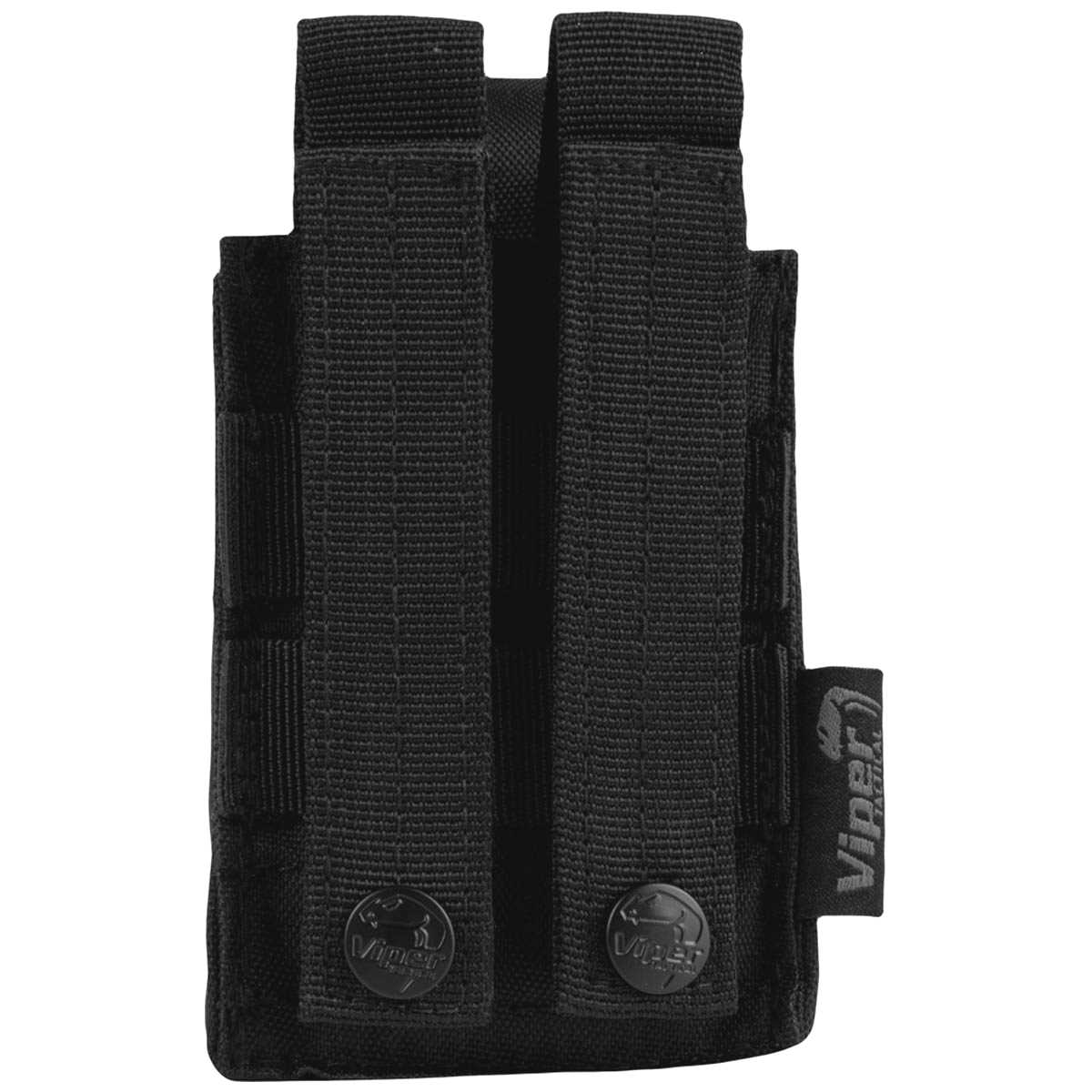 rear molle straps of viper tactical black grenade pouch