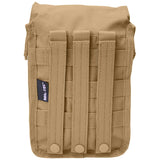 rear molle straps on coyote mil tec large utility pouch