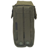 rear molle straps on mil tec small utility olive pouch