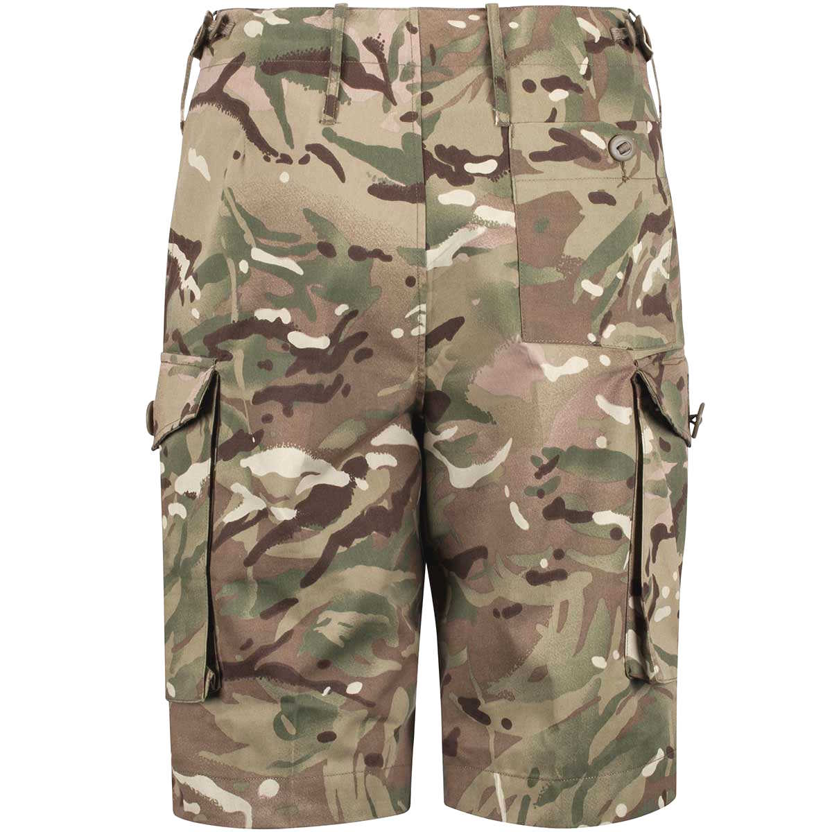 rear of british army surplus mtp camo combat shorts