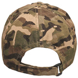 rear of btp camo kombat kids baseball cap