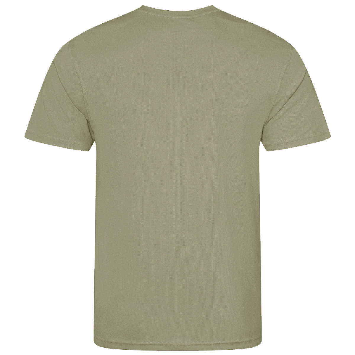 rear of desert sand lightweight wicking tshirt