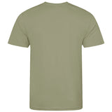 rear of desert sand lightweight wicking tshirt