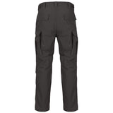 rear of helikon bdu mk2 shadow grey trousers with reinforced seat