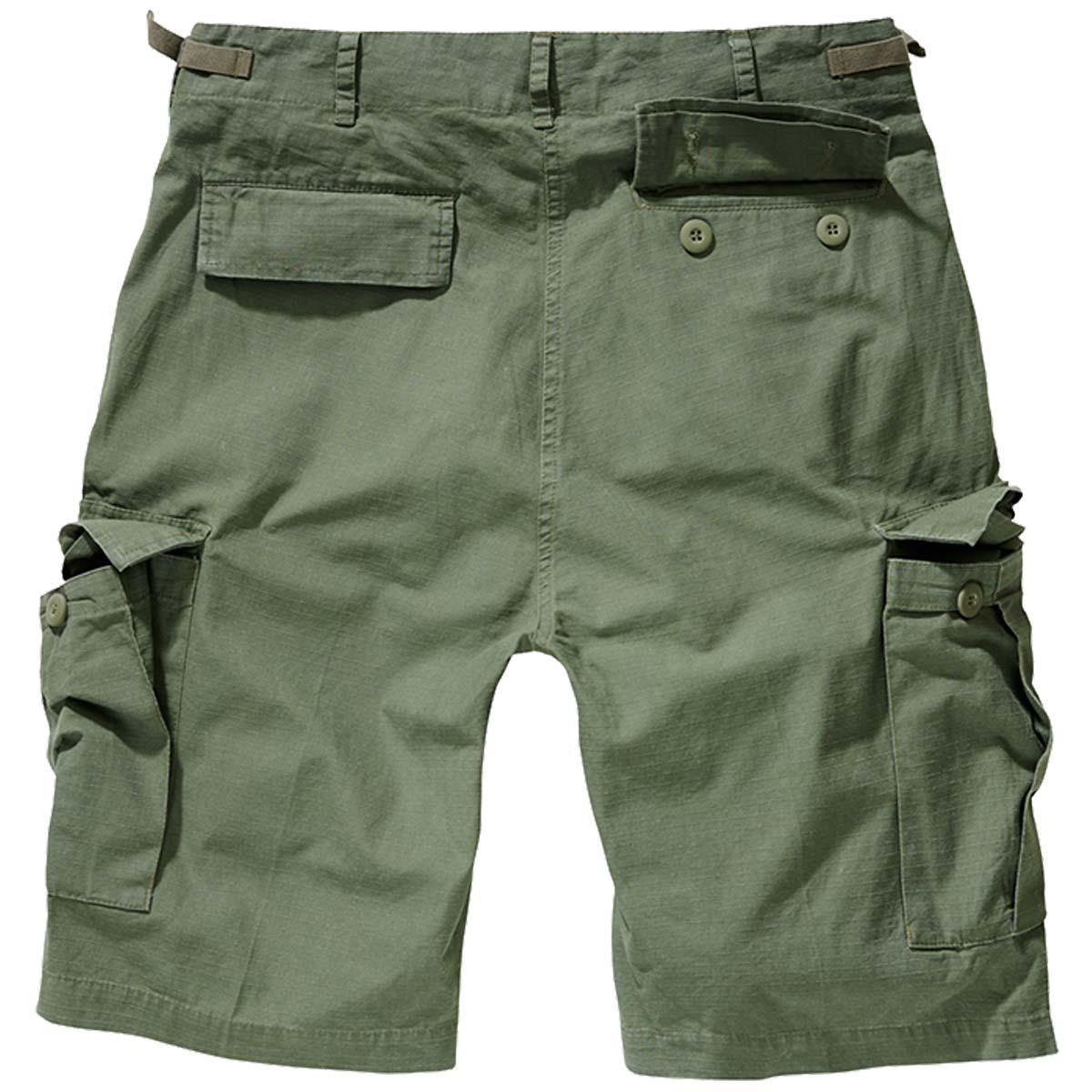 rear of olive brandit bdu ripstop shorts