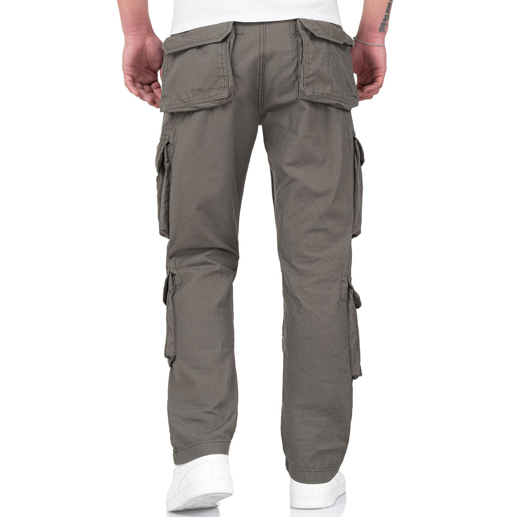 Surplus Airborne Slim Fit Cargo Trousers Olive Green | Military Kit