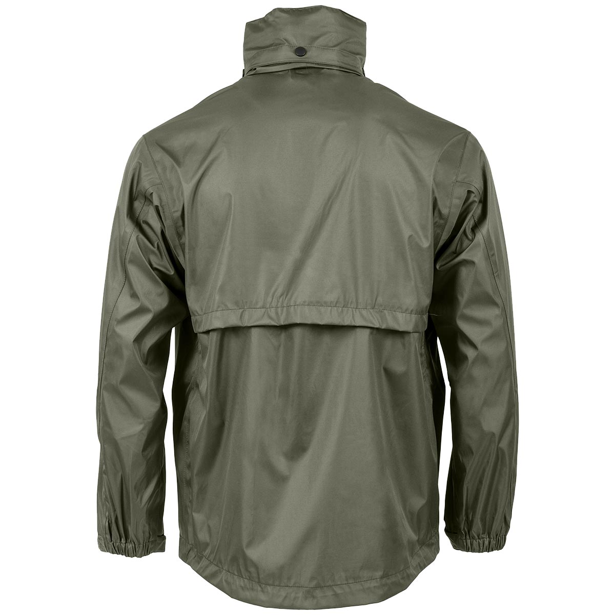 rear of ranger green highlander tempest waterproof jacket