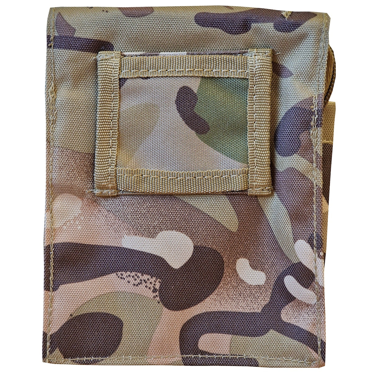 rear of webtex camo a6 notebook holder