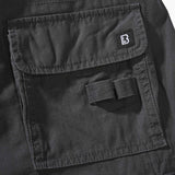 rear pocket of anthracite brandit pure slim fit trousers