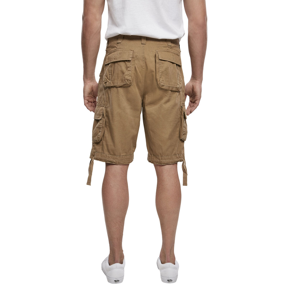 rear pockets of brandit beige urban legend shorts