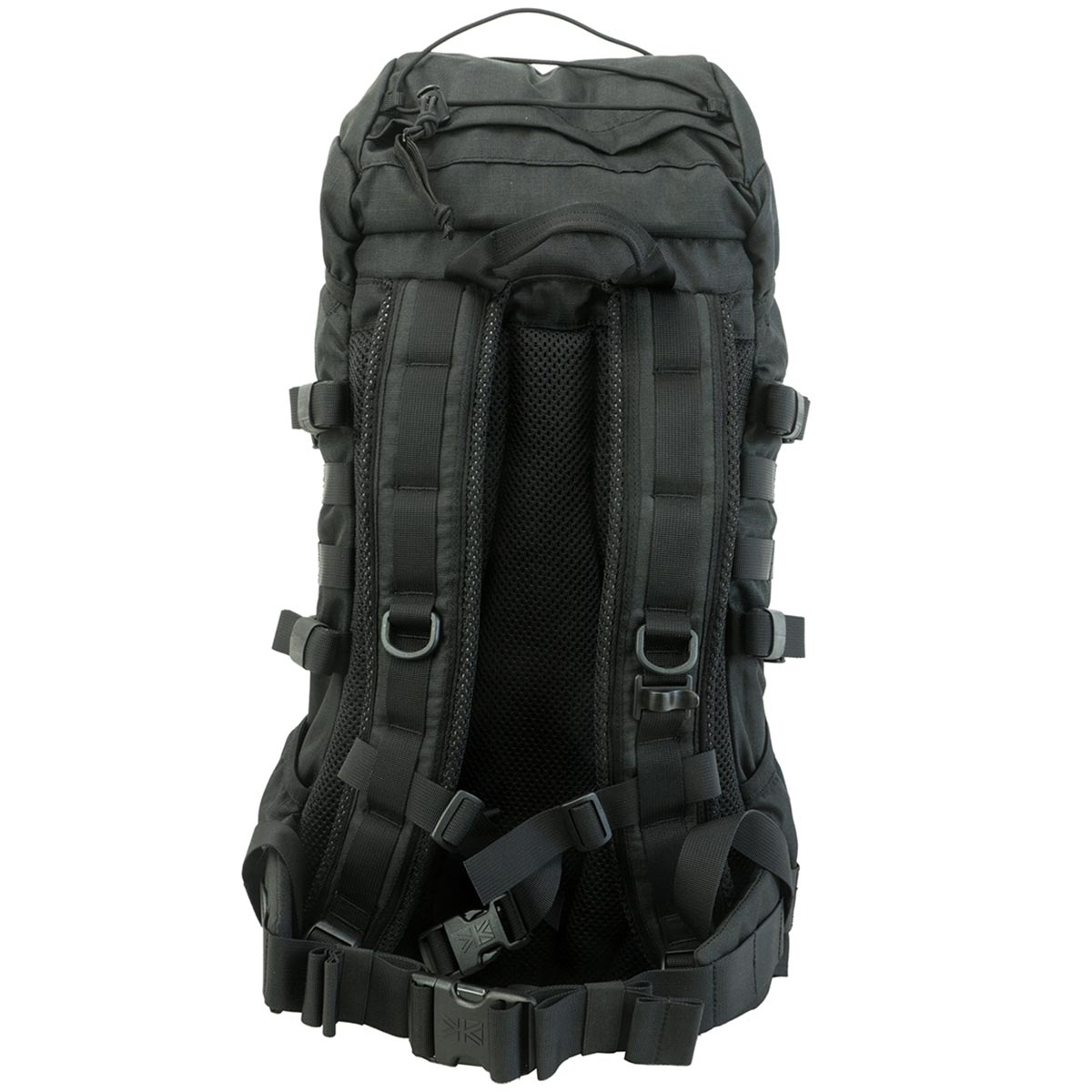 rear straps of karrimor sf predator 30 litre black daysack