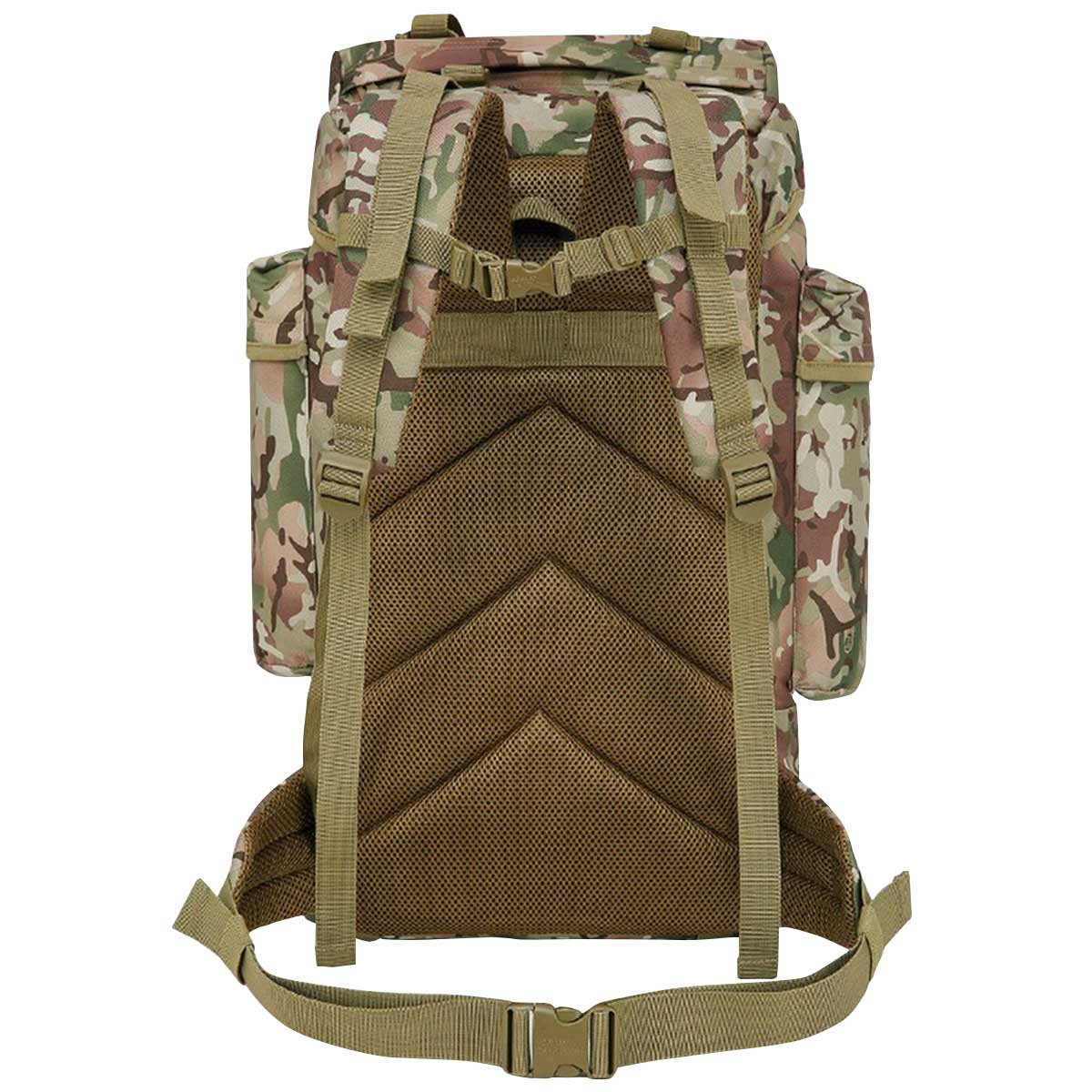 rear straps of kombat btp camo 60l backpack