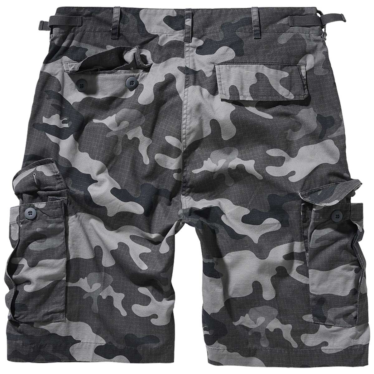 rear view of brandit grey camo bdu ripstop shorts