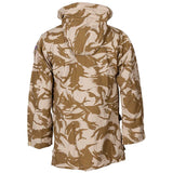 rear view of british army desert dpm camo windproof smock