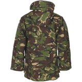 rear view of british army dpm camouflage windproof smock