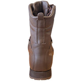 rear view of brown altberg tabbing boot