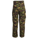 rear view of dpm camo british army windproof combat trousers