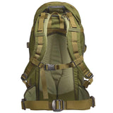 rear view of green berghaus mmps centurio 45 litre iv fa rucksack