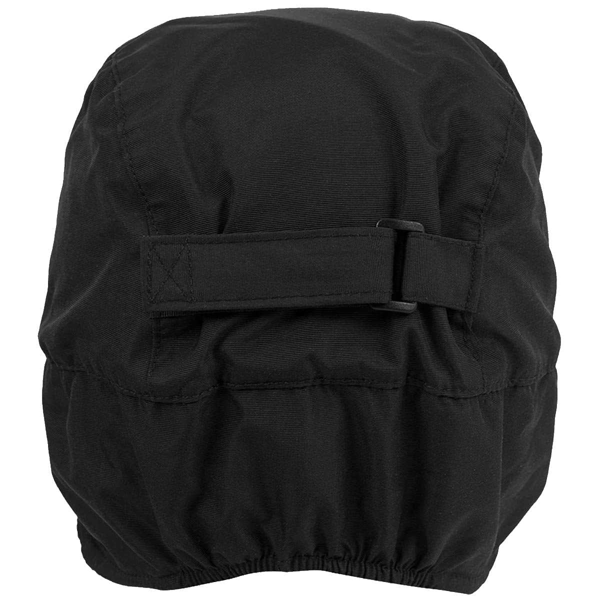 rear view of black highlander winter waterproof hat