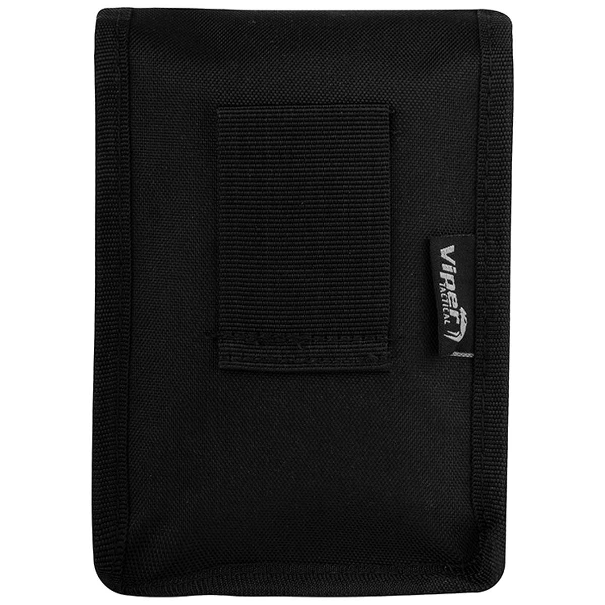 rear webbing loop of viper notebook black pouch