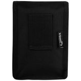 rear webbing loop of viper notebook black pouch