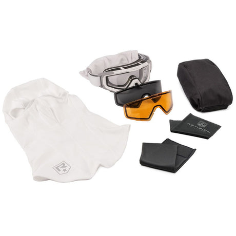 revision snowhawk goggles smoke vermillon clear