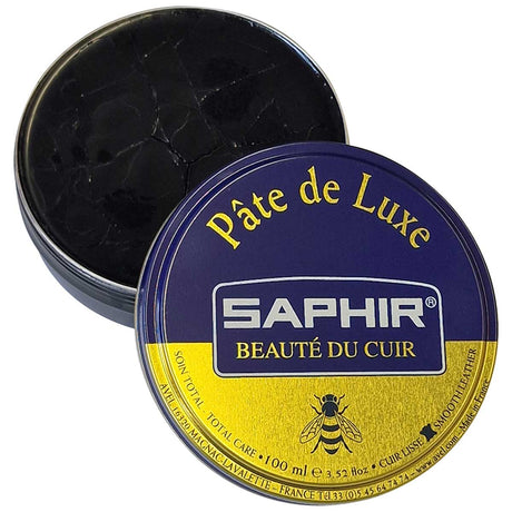 saphir pate de luxe shoe polish black 100ml