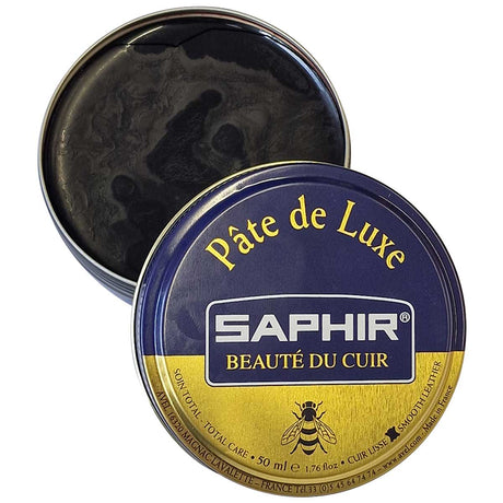 saphir pate de luxe shoe polish black 50ml