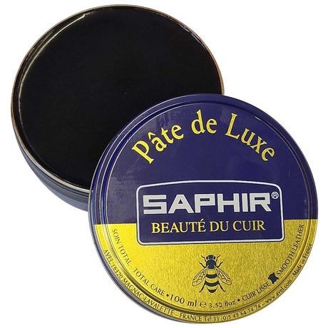 saphir pate de luxe shoe polish dark brown 100ml