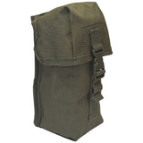 side angle mil tec small utility olive pouch