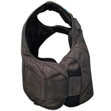 side angle of black mehler female overt bulletproof body armour