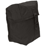side angle of black mil tec medium utility pouch