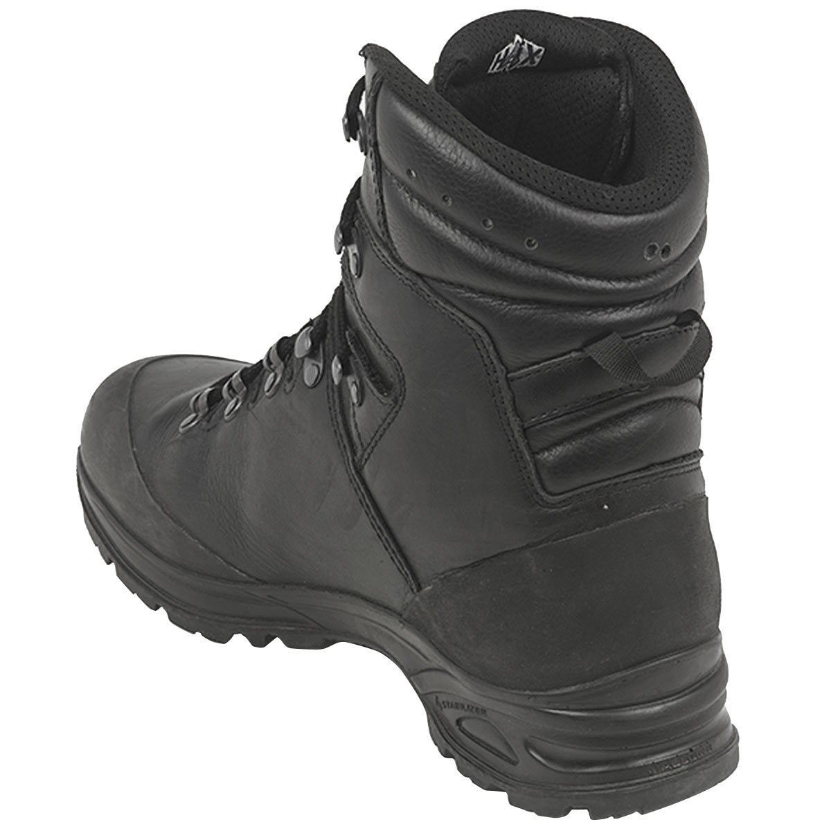 side angle of haix commander gtx supergrade boots black