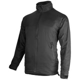 side angle of highlander black halo full zip jacket