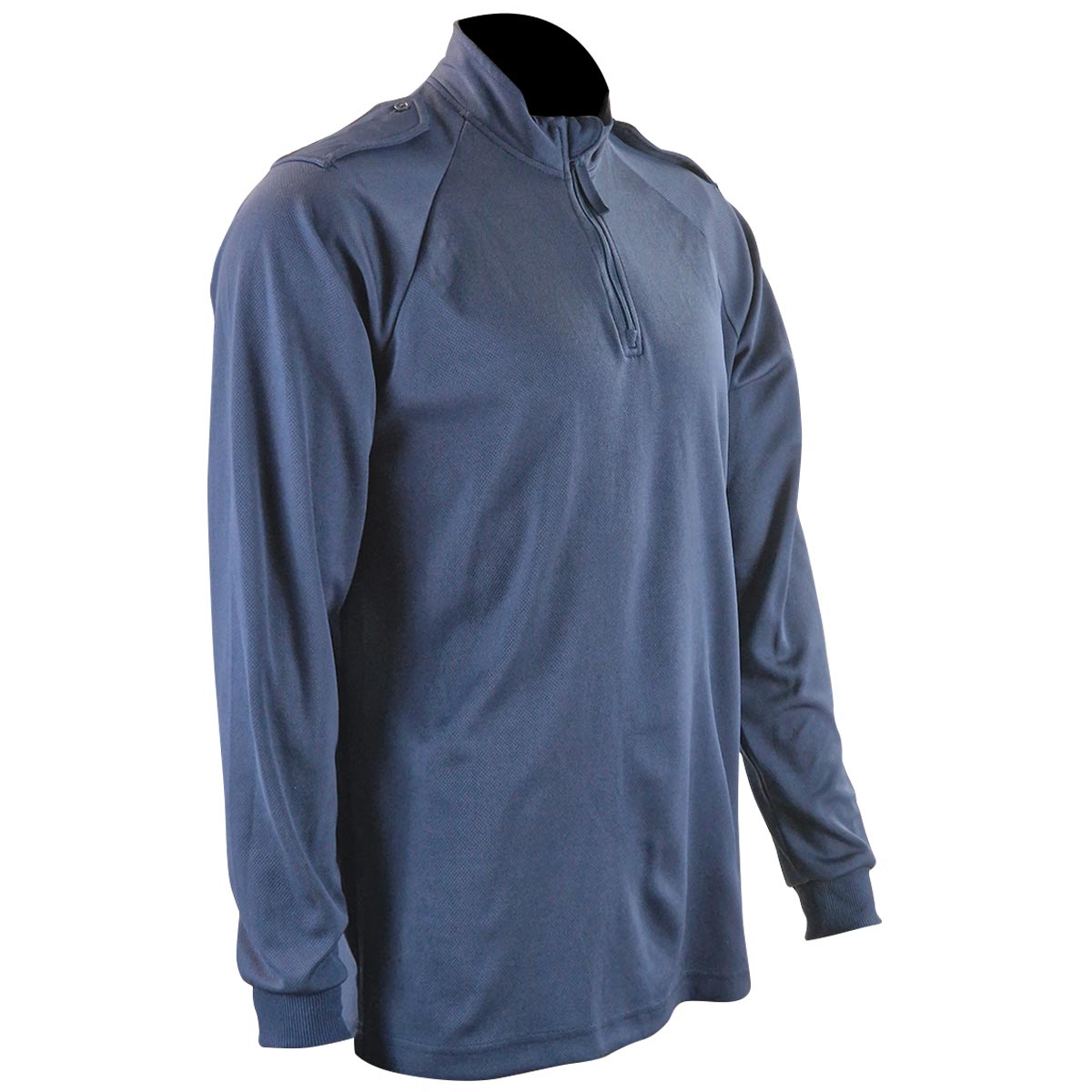 side angle of used pcso blue long sleeve tshirt with fixed rank