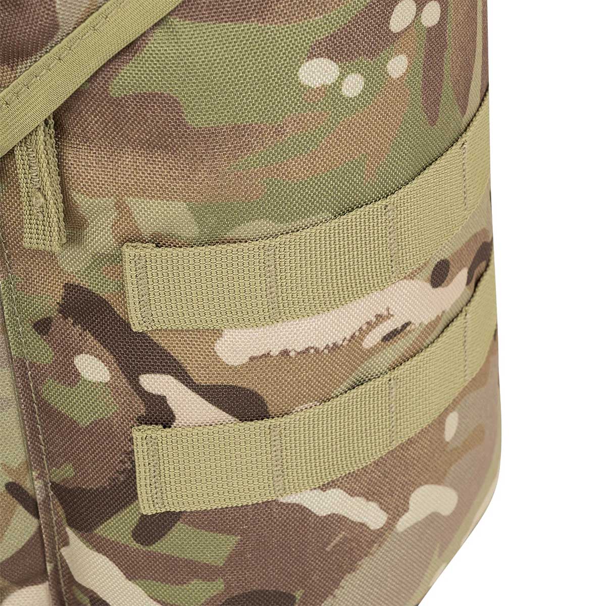 side pocket molle loops on 66l camo highlander forces rucksack