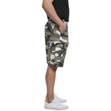 side view of brandit bdu ripstop urban camo shorts