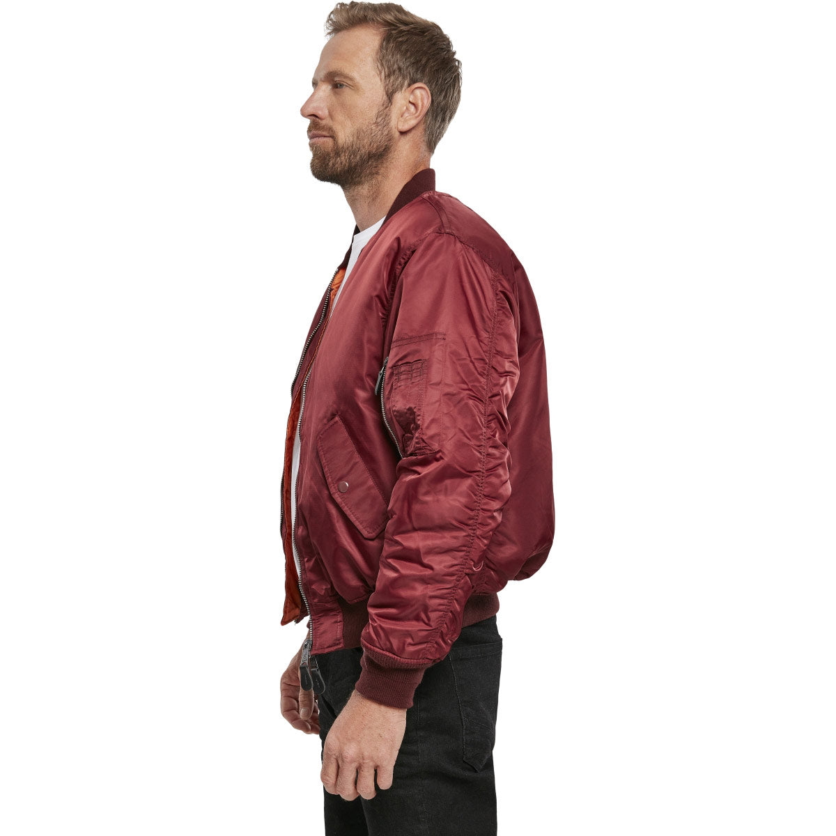 Burgundy army jacket hotsell