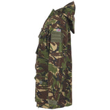 side view of dpm camo british army windproof smock