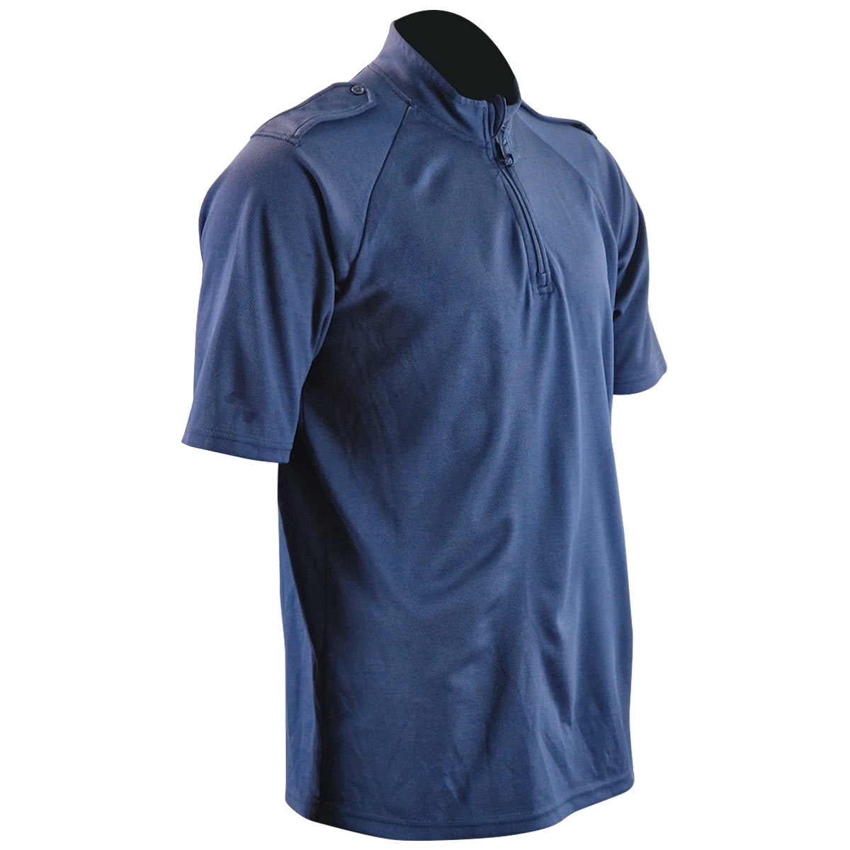 side view of pcso ss shirt fixed rank estate blue